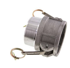 Acoplamiento de aluminio Camlock DN 60 (2 1/2'') R 2 1/2'' Rosca Macho Tipo B MIL-C-27487