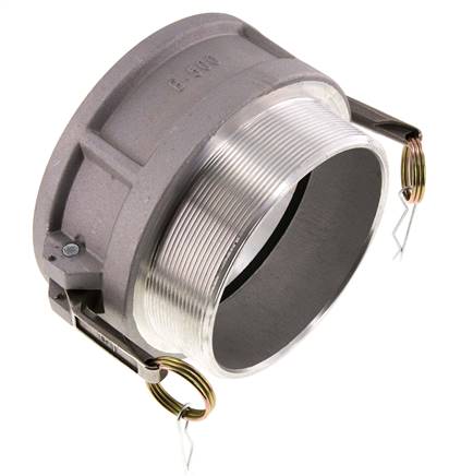 Acoplamiento de aluminio Camlock DN 120 (5'') R 5'' rosca macho tipo B MIL-C-27487