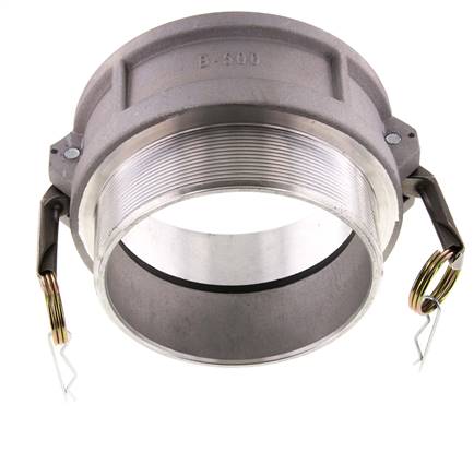 Acoplamiento de aluminio Camlock DN 120 (5'') R 5'' rosca macho tipo B MIL-C-27487