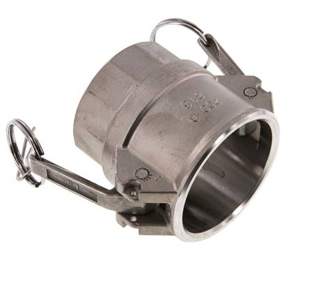 Acoplamiento de acero inoxidable Camlock DN 50 (2'') Rp 2'' Rosca Hembra Tipo D MIL-C-27487