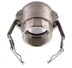 Acoplamiento de acero inoxidable Camlock DN 50 (2'') Rp 2'' Rosca Hembra Tipo D MIL-C-27487