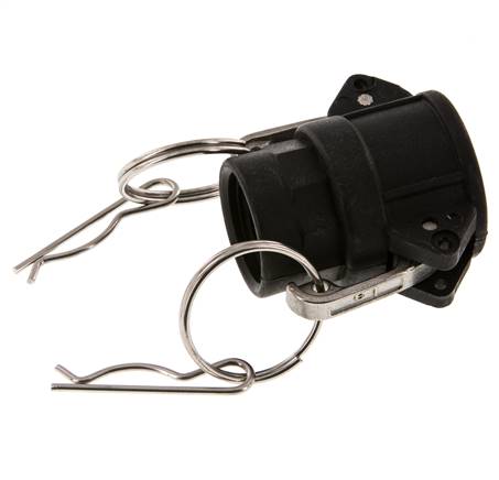 Acoplamiento de polipropileno Camlock DN 20 (3/4'') Rp 3/4'' Hembra Tipo D MIL-C-27487
