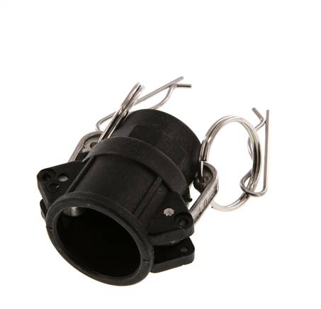 Acoplamiento de polipropileno Camlock DN 20 (3/4'') Rp 3/4'' Hembra Tipo D MIL-C-27487