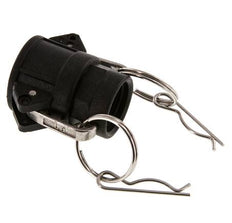 Acoplamiento de polipropileno Camlock DN 20 (3/4'') Rp 3/4'' Hembra Tipo D MIL-C-27487