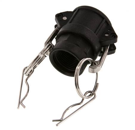 Acoplamiento de polipropileno Camlock DN 20 (3/4'') Rp 3/4'' Hembra Tipo D MIL-C-27487