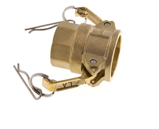 Acoplamiento de latón Camlock DN 25 (1'') Rp 1'' Hembra Tipo D MIL-C-27487