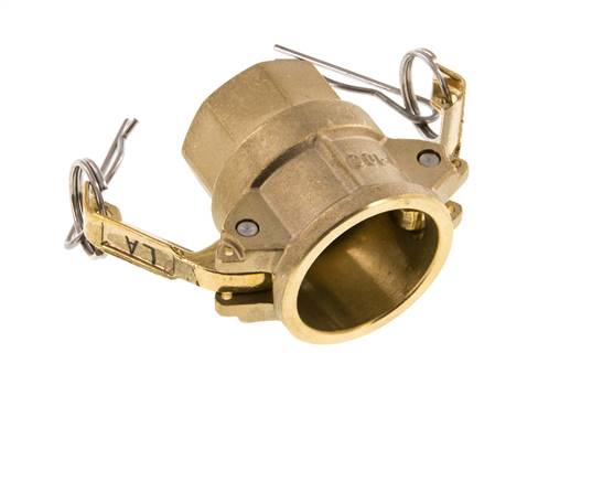 Acoplamiento de latón Camlock DN 25 (1'') Rp 1'' Hembra Tipo D MIL-C-27487