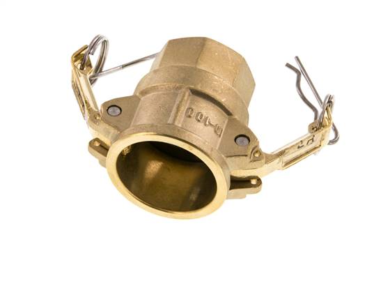 Acoplamiento de latón Camlock DN 25 (1'') Rp 1'' Hembra Tipo D MIL-C-27487