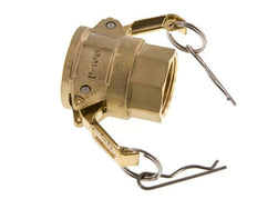 Acoplamiento de latón Camlock DN 25 (1'') Rp 1'' Hembra Tipo D MIL-C-27487