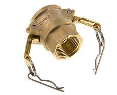 Acoplamiento de latón Camlock DN 25 (1'') Rp 1'' Hembra Tipo D MIL-C-27487