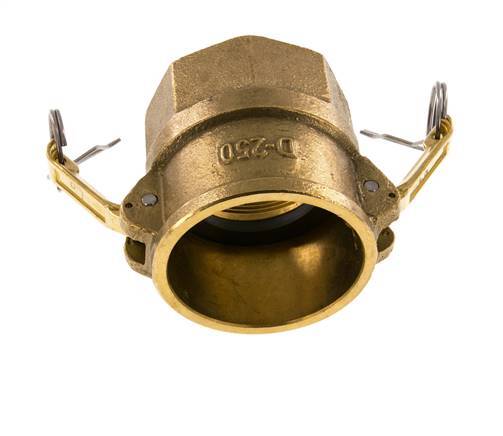 Acoplamiento de latón Camlock DN 60 (2 1/2'') Rp 2 1/2'' Hembra Tipo D MIL-C-27487