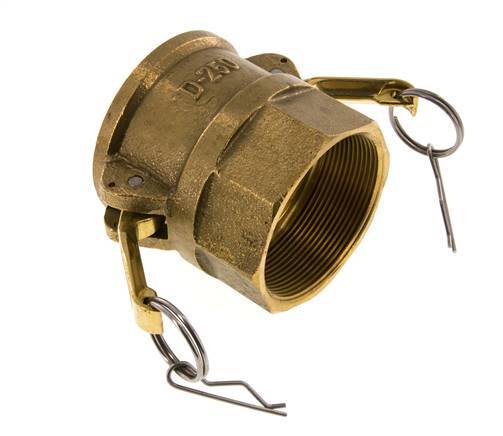 Acoplamiento de latón Camlock DN 60 (2 1/2'') Rp 2 1/2'' Hembra Tipo D MIL-C-27487