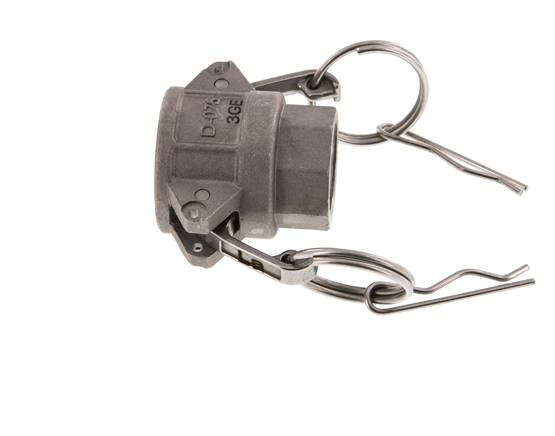 Acoplamiento de aluminio Camlock DN 20 (3/4'') Rp 3/4'' Rosca Hembra Tipo D MIL-C-27487