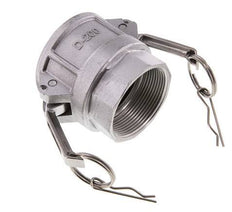 Acoplamiento de aluminio Camlock DN 50 (2'') Rp 2'' Rosca hembra Tipo D MIL-C-27487