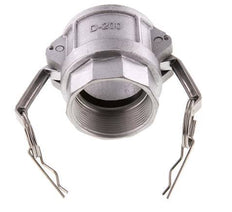 Acoplamiento de aluminio Camlock DN 50 (2'') Rp 2'' Rosca hembra Tipo D MIL-C-27487