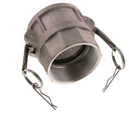 Acoplamiento de aluminio Camlock DN 60 (2 1/2'') Rp 2 1/2'' Rosca Hembra Tipo D MIL-C-27487