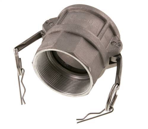 Acoplamiento de aluminio Camlock DN 60 (2 1/2'') Rp 2 1/2'' Rosca Hembra Tipo D MIL-C-27487