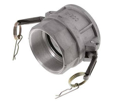 Acoplamiento de aluminio Camlock DN 75 (3'') Rp 3'' Rosca hembra Tipo D MIL-C-27487
