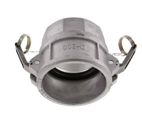 Acoplamiento de aluminio Camlock DN 75 (3'') Rp 3'' Rosca hembra Tipo D MIL-C-27487