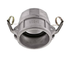 Acoplamiento de aluminio Camlock DN 75 (3'') Rp 3'' Rosca hembra Tipo D MIL-C-27487