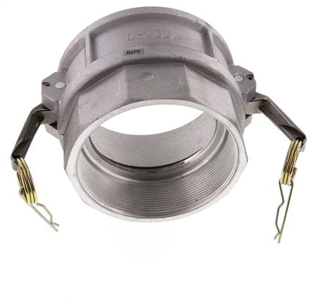 Acoplamiento de aluminio Camlock DN 120 (5'') Rp 5'' Rosca hembra Tipo D MIL-C-27487