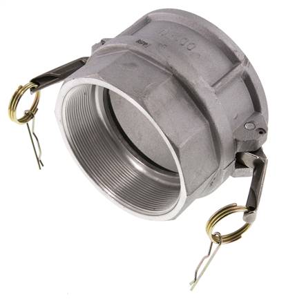 Acoplamiento de aluminio Camlock DN 120 (5'') Rp 5'' Rosca hembra Tipo D MIL-C-27487