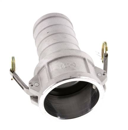 Acoplamiento de aluminio Camlock DN 60 (2 1/2'') Pilar de manguera (63 mm) Tipo C MIL-C-27487