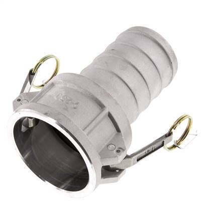 Acoplamiento de aluminio Camlock DN 60 (2 1/2'') Pilar de manguera (63 mm) Tipo C MIL-C-27487