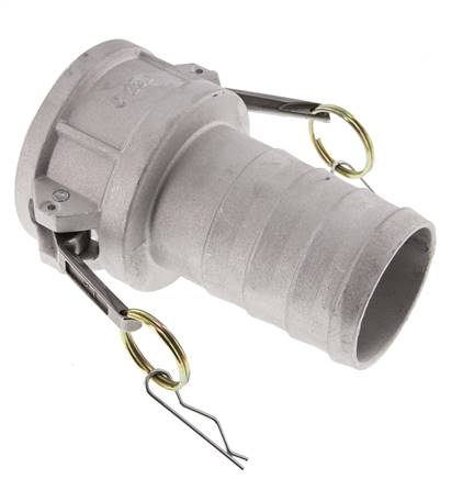 Acoplamiento de aluminio Camlock DN 60 (2 1/2'') Pilar de manguera (63 mm) Tipo C MIL-C-27487