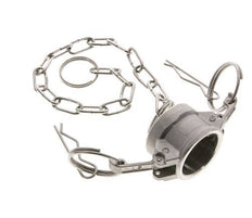 Tapón de acoplamiento de acero inoxidable Camlock DN 20 (3/4'') Tipo DC MIL-C-27487