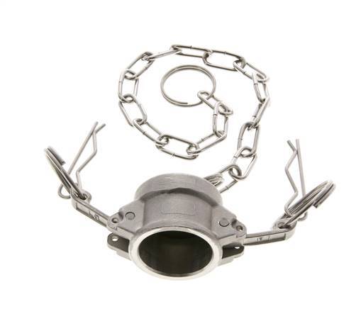 Tapón de acoplamiento de acero inoxidable Camlock DN 20 (3/4'') Tipo DC MIL-C-27487