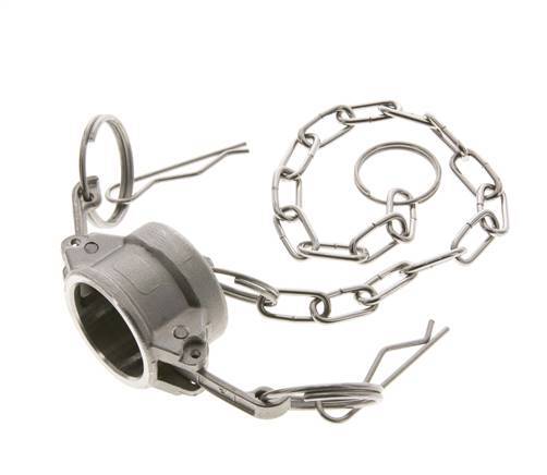 Tapón de acoplamiento de acero inoxidable Camlock DN 20 (3/4'') Tipo DC MIL-C-27487
