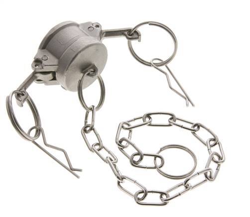 Tapón de acoplamiento de acero inoxidable Camlock DN 20 (3/4'') Tipo DC MIL-C-27487