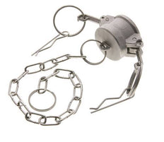 Tapón de acoplamiento de acero inoxidable Camlock DN 20 (3/4'') Tipo DC MIL-C-27487