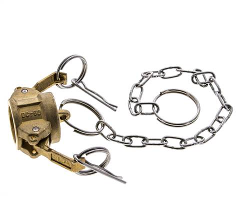 Tapa de extremo de acoplamiento de latón Camlock DN 15 (1/2'') Tipo DC MIL-C-27487