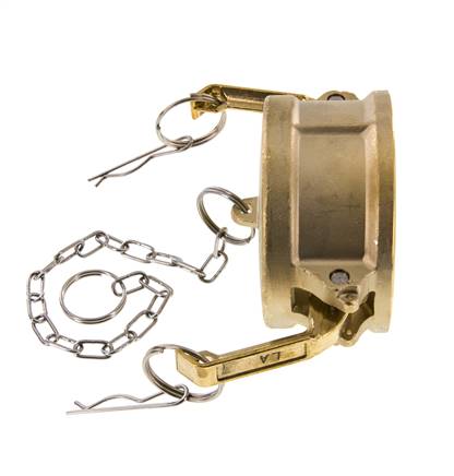 Tapón de acoplamiento de latón Camlock DN 75 (3'') Tipo DC MIL-C-27487