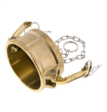 Tapón de acoplamiento de latón Camlock DN 75 (3'') Tipo DC MIL-C-27487