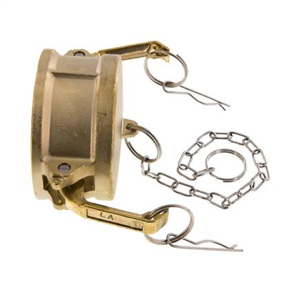 Tapón de acoplamiento de latón Camlock DN 75 (3'') Tipo DC MIL-C-27487