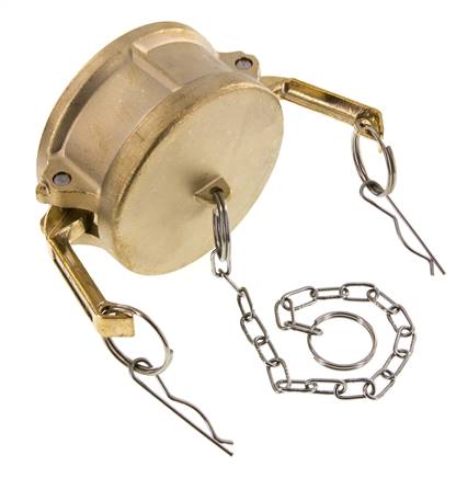 Tapón de acoplamiento de latón Camlock DN 75 (3'') Tipo DC MIL-C-27487