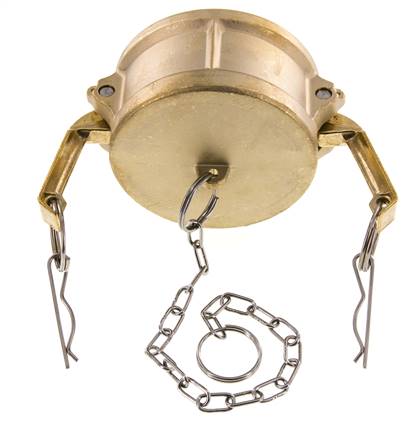 Tapón de acoplamiento de latón Camlock DN 75 (3'') Tipo DC MIL-C-27487