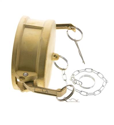 Tapa de extremo de acoplamiento de latón Camlock DN 120 (5'') Tipo DC MIL-C-27487