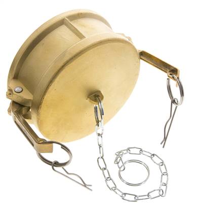 Tapa de extremo de acoplamiento de latón Camlock DN 120 (5'') Tipo DC MIL-C-27487