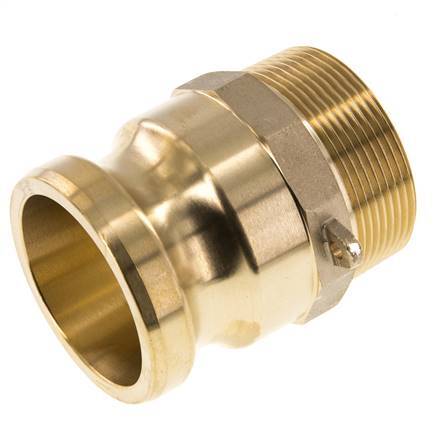Acoplamiento de latón Camlock DN 50 (2'') R 2'' rosca macho tipo F MIL-C-27487