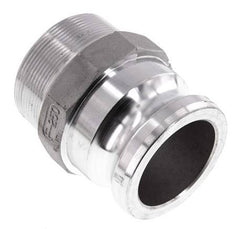 Acoplamiento de aluminio Camlock DN 60 (2 1/2'') R 2 1/2'' Rosca Macho Tipo F MIL-C-27487