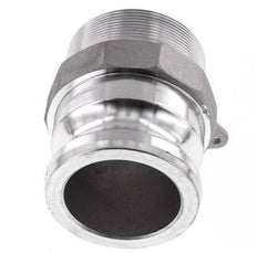 Acoplamiento de aluminio Camlock DN 60 (2 1/2'') R 2 1/2'' Rosca Macho Tipo F MIL-C-27487