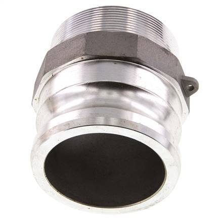 Acoplamiento de aluminio Camlock DN 75 (3'') R 3'' rosca macho tipo F MIL-C-27487