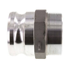 Acoplamiento de aluminio Camlock DN 75 (3'') R 3'' rosca macho tipo F MIL-C-27487