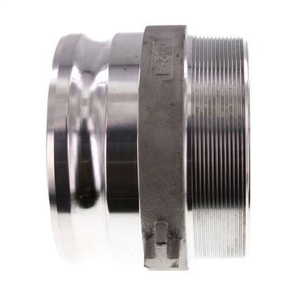 Acoplamiento de aluminio Camlock DN 120 (5'') R 5'' rosca macho tipo F MIL-C-27487