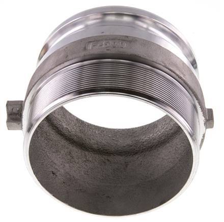 Acoplamiento de aluminio Camlock DN 120 (5'') R 5'' rosca macho tipo F MIL-C-27487