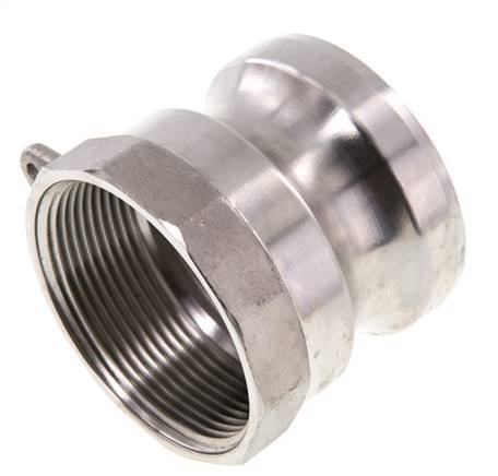 Acoplamiento de acero inoxidable Camlock DN 50 (2'') Rp 2'' Rosca Hembra Tipo A MIL-C-27487